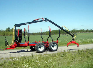 10 Ton Log Crane Trailer, Forstwirtschafts-Industrie 2.5m2 hydraulischer Crane For Trailer