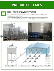 Hühnerstall-automatische Geflügelfarm-Ausrüstung mit Lüftungsanlage