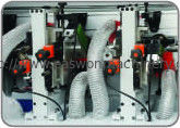 W80mm-Rand-Streifenbildungs-Trimmer-Maschine, 15m/Min Kitchen Cabinet Making Machine