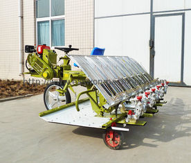 Reihen-Raum 300mm Paddy Rice Transplanter Machine 6 Reihen mit Dieselmotor